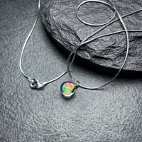 Image 2 of Opal Drop Pendant Necklace