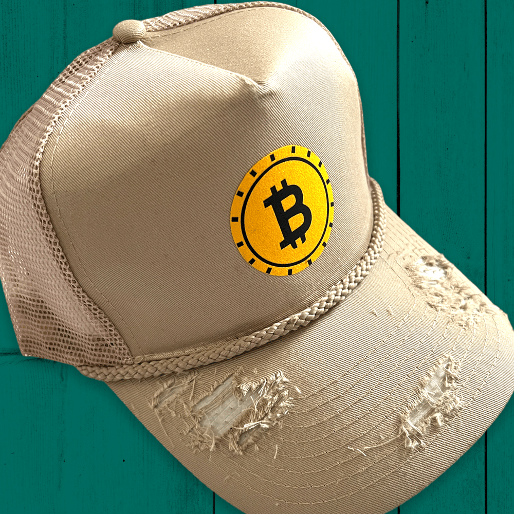 BITCOIN TRUCKER HAT // kHAKI