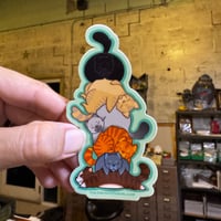 Fat Cat Stack Sticker