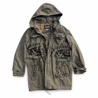 Image 1 of MILITARY HUGGING LOGO TRENCH COAT (XL)