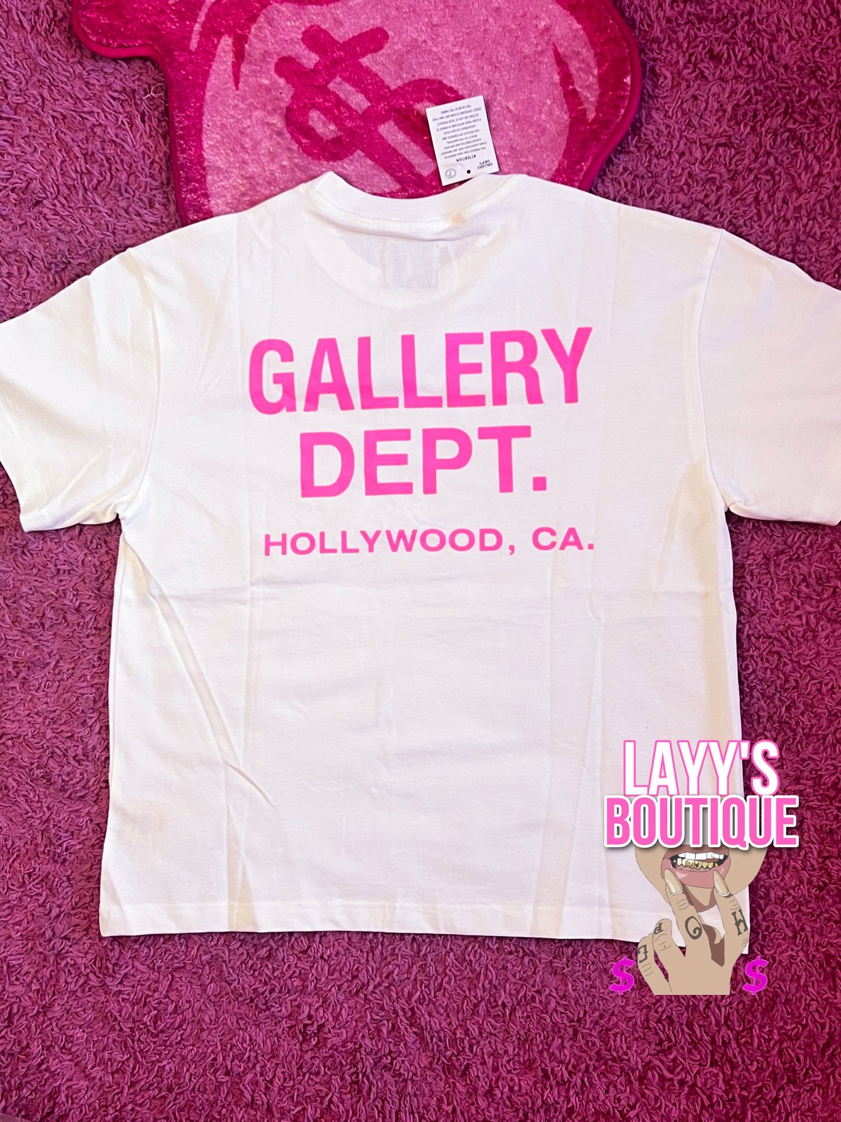 White & Pink Gallery Dept T Shirt | Layys Closet