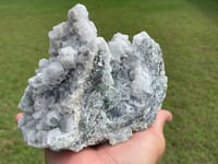 Image 2 of Green Cubic Fluorite With Sugar Quartz #662