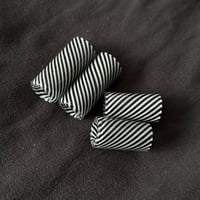 Image 1 of B&W Spiral Beads