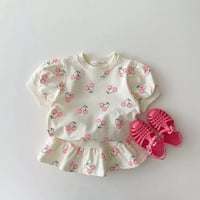 Image 1 of White Short sleeve 2 piece skirt set