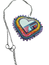 Image 6 of Cloud 9 Inlay Heart Necklace 