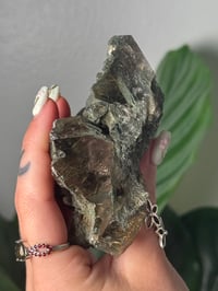 Image 4 of XL DOUBLE SIDED HALF POLISHED HIMALAYAN RUTILE IN QUARTZ CLUSTER F