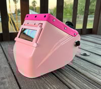 Image 2 of Hobart pink welding hood 