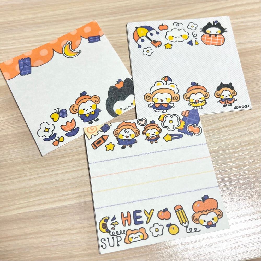 Monkey - Homemade Memo Sheets