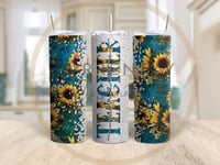 Sunflower Teacher Tumbler