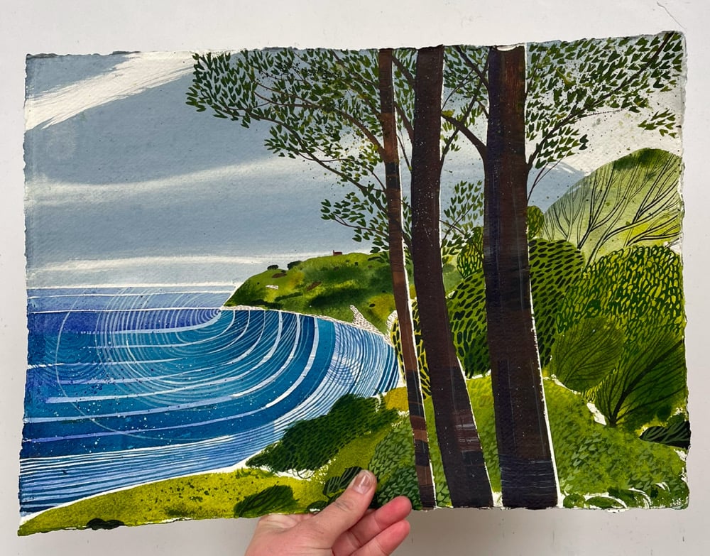 ‘Durlston Castle Through the Trees’ Giclée print