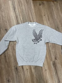 Image 1 of Grey crew neck sweatshirt 