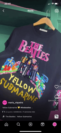 Image 4 of The Beatles. Bordada a man. Varias tallas! Feita por encarga.