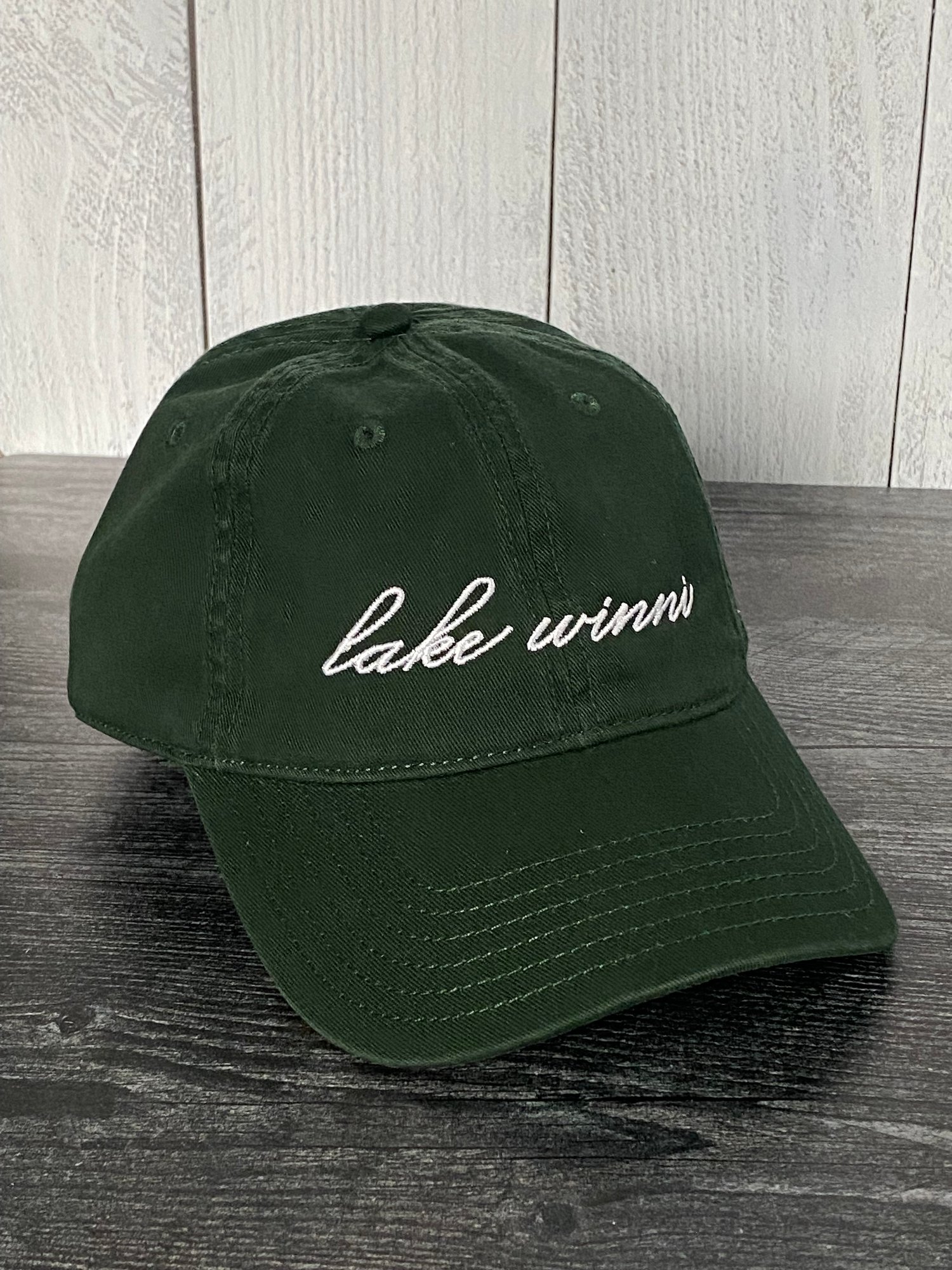Image of Lake Winni Dad Hat - green