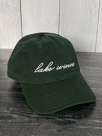Image 1 of Lake Winni Dad Hat - green