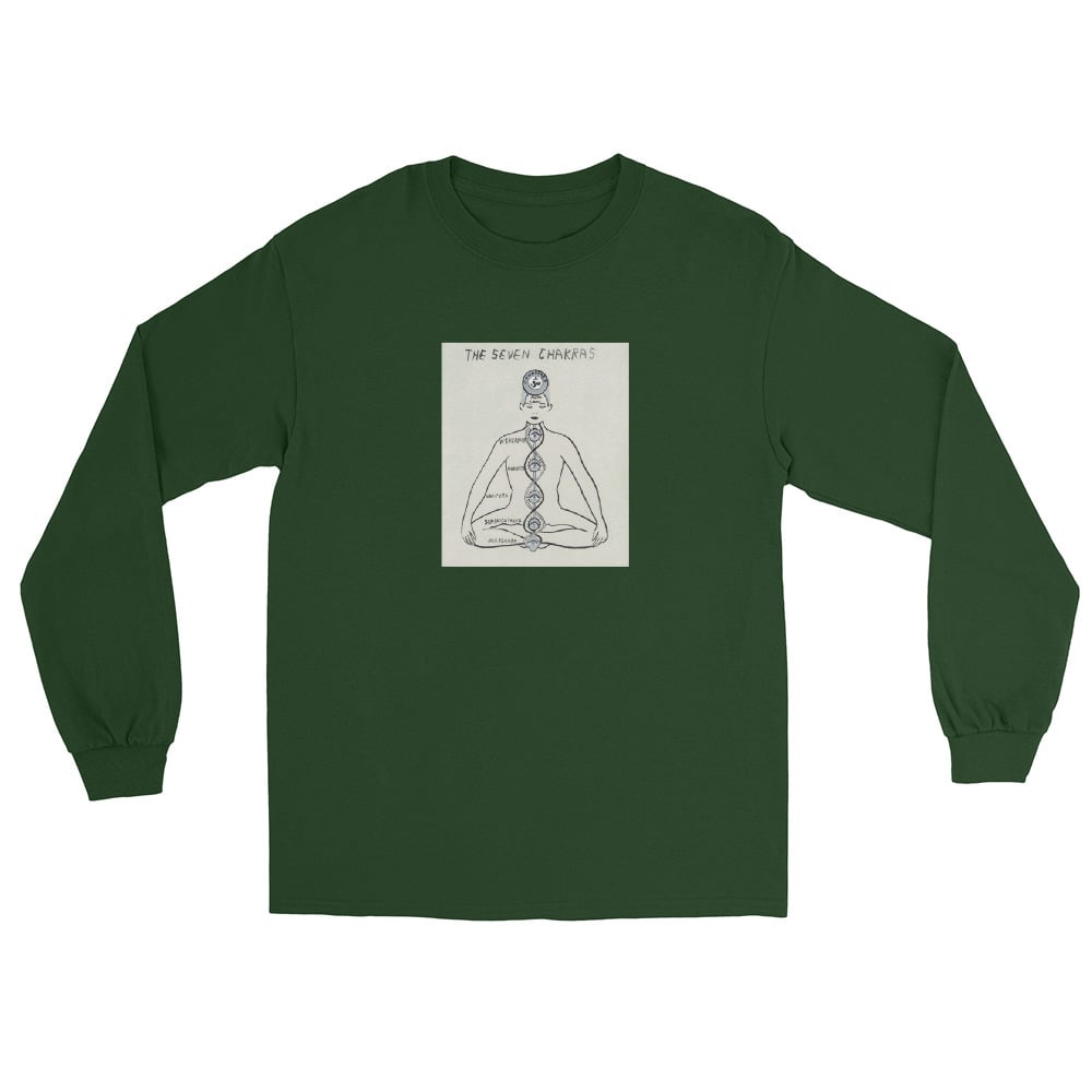 Image of THE SEVEN CHAKRAS LONG SLEEVE SHIRT 
