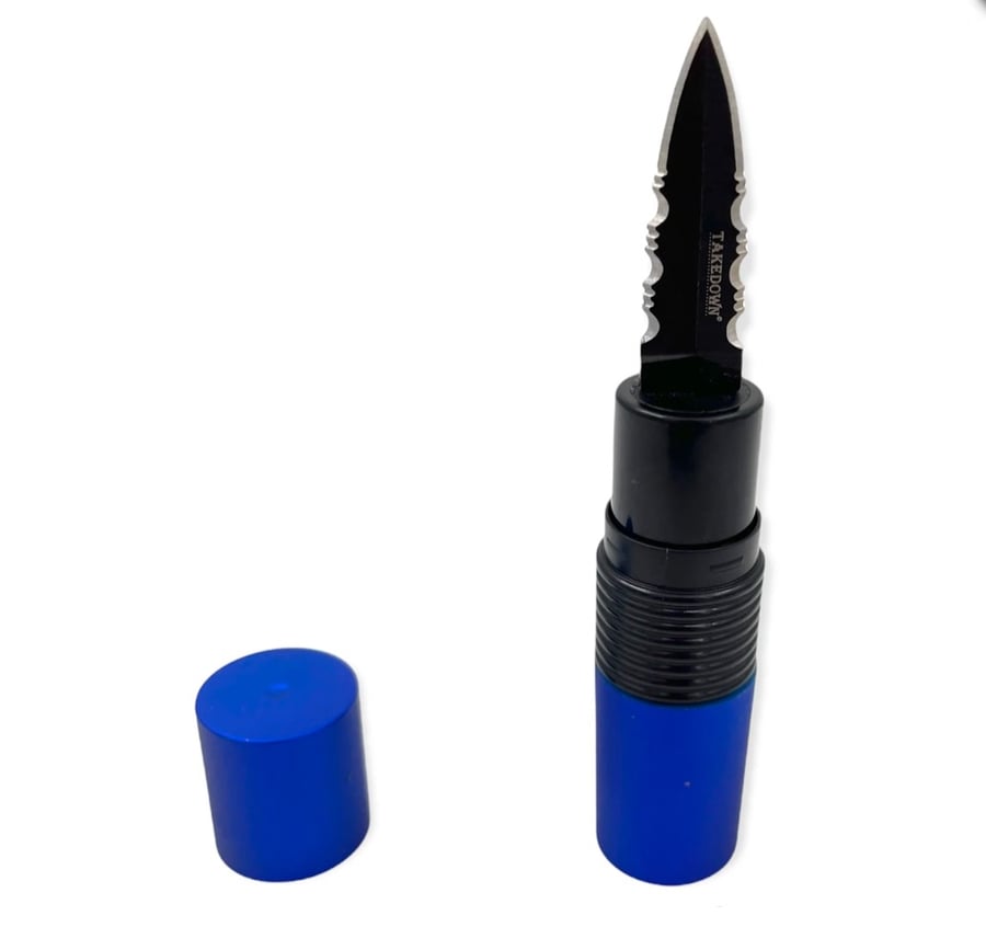 Image of Pucker-Up Lipstick Knife (BLUE)