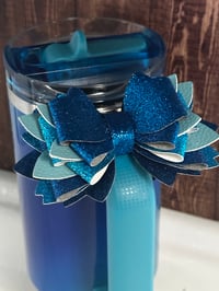 Image 2 of Sea Glass Aura Tumbler Handle Bow