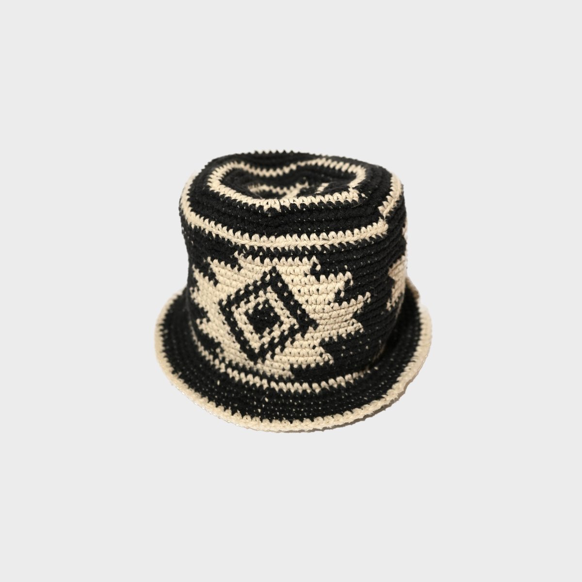 Image of Crochet Bucket Hat (Black) (S/M)