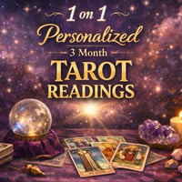 1 on 1 Personalized 3 Month Tarot Reading