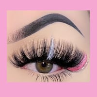 Image 2 of Pink Glitter Lashes 