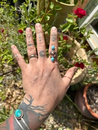 Image 2 of Turquoise/copper ring 