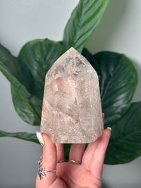 Image 2 of XL PINK THOUSAND LAYER GARDEN QUARTZ TOWER -BRAZIL- B