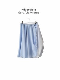 Image 1 of Reversible Chiffon Double layer rehearsal skirt ( Full circle skirt 360 degree)