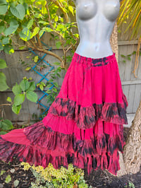Image 4 of Wanderlust maxi skirt / bandeau dress RED 8-16 uk