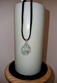 Image 2 of Sterling Silver Wrapped Sea Glass Necklace