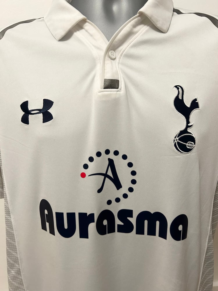 Image of Tottenham Hotspur “BALE 11” 2012/13 Home Shirt + PL patches  (M)
