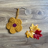 Image 1 of Crochet flower AirPods pouch - various colours