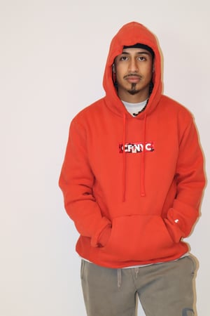 Image of Red Camouflage Box  Hoodie