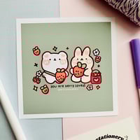 Image 3 of Berry Pals Art Print