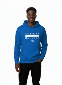 Image 4 of YB Royal Blue Fleece Pullover Hoodie 