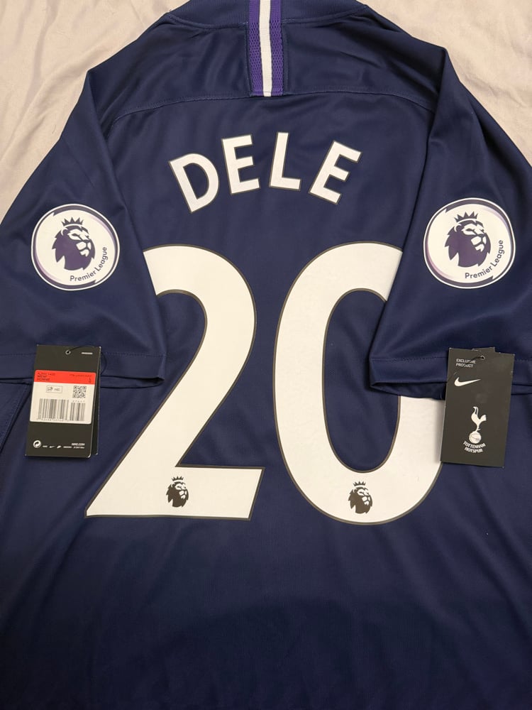 Image of PRE ORDER: NEW Tottenham Hotspur "DELE 20" 2019/20 Away Shirt + PL patches (L)