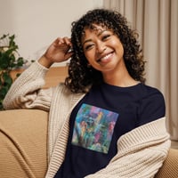 Image 4 of Women's Relaxed T-Shirt with Jellyfish