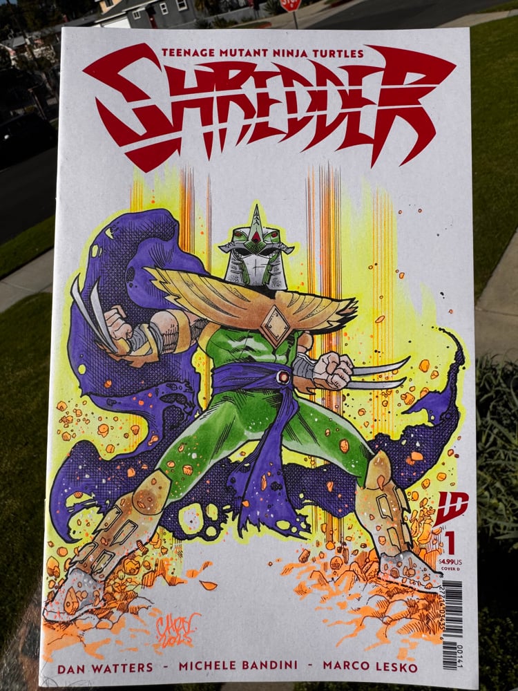 Image of Shredder 1 Green Ranger sketch cover