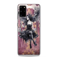 Image 7 of Dark Goth Fairy Maroon Clear Case for Samsung®