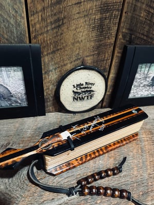 Image of Black Dymondwood/Sycamore with snakewood inlay 