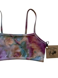 Image 6 of XS (32) Cotton-Blend Strappy Bralette in Earthy Agate Ice Dye