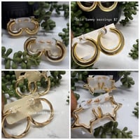Image 1 of Smaller gold earrings PICK INSIDE
