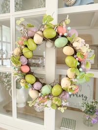 Image 1 of SALE! Pretty Pastel Easter Wreath