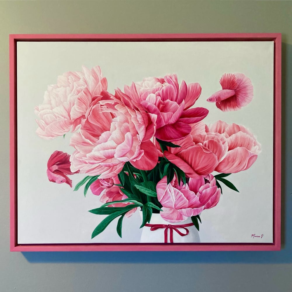 “Betta in Pink” Original Painting