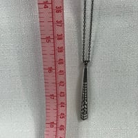 Image 6 of Long crystal layering pendant necklace