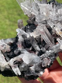Image 7 of Specularite Quartz Points Cluster #1788