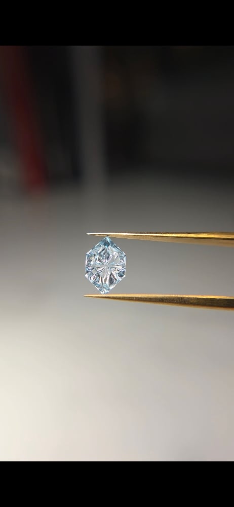 Image of Arctic Glacier Sapphire — Dutch Marquise Fantasy Cut