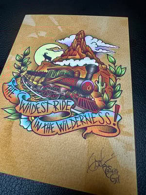 Image of 5x7" "Wildest Ride..." Big Thunder Mountain Inspired Print
