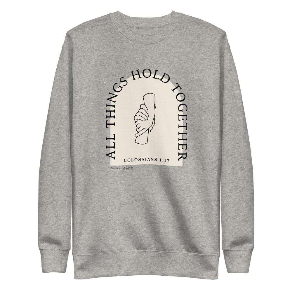 Image of All Things Hold Together Fleece Pullover