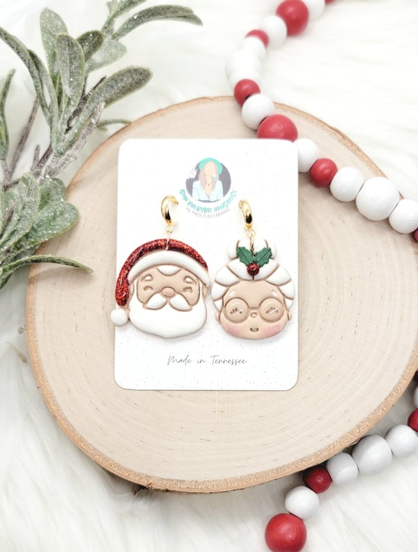 Image of Mr. & Mrs. Claus Earrings