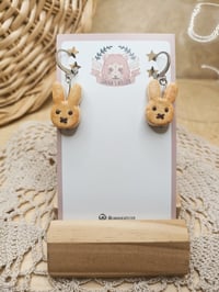 Image 1 of Sweet Bunny Sandwich Earrings